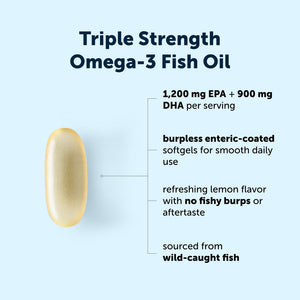 Micro Ingredients Triple Strength Omega 3 Fish Oil Supplements 4200mg Per Serving