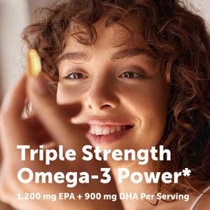 Micro Ingredients Triple Strength Omega 3 Fish Oil Supplements 4200mg Per Serving